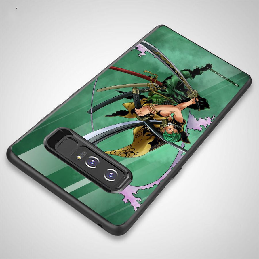 Ốp kính cường lực dành cho điện thoại Samsung Galaxy Note 8 - one piece đảo hải tặc - dht003