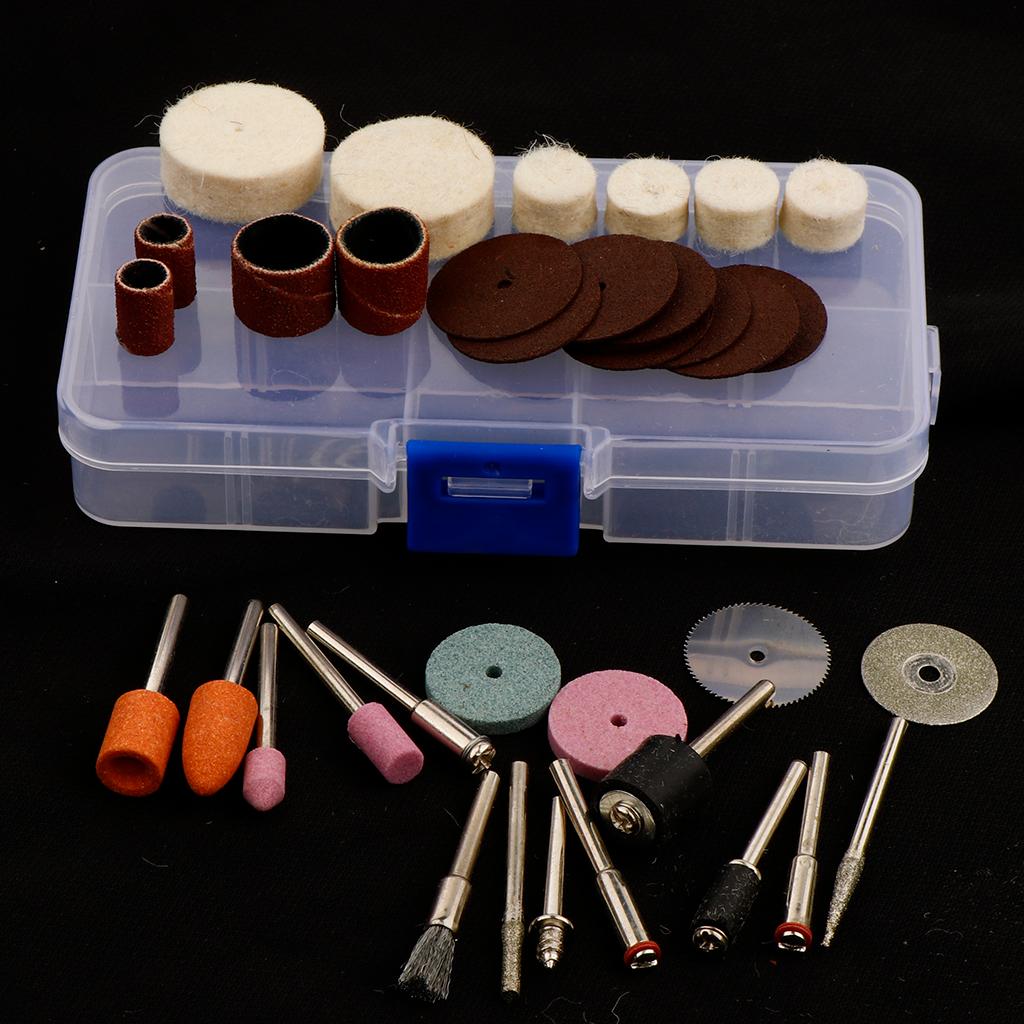 37pcs Rotary Tool Accessory Bit Set With Case for Grinding Tool Accessories