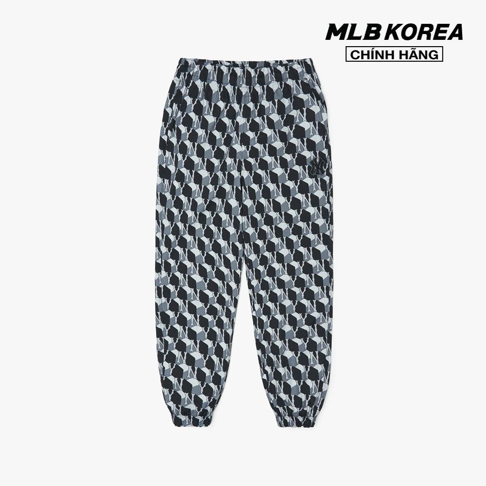 MLB - Quần jogger lưng thun Cube Monogram Allover 3AWPM0324-50BKS