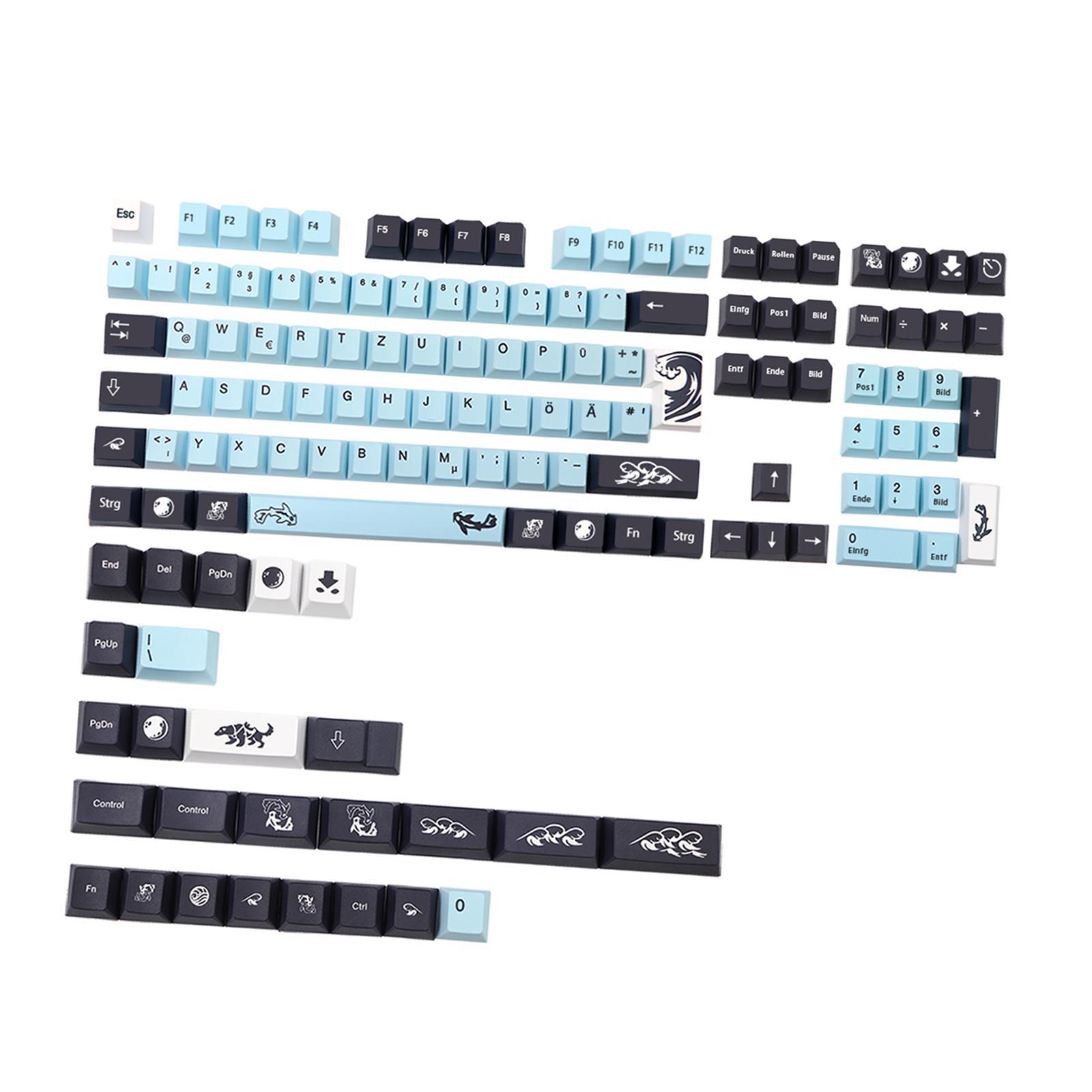 134 Key Mechanical Keyboard PBT Dustproof for