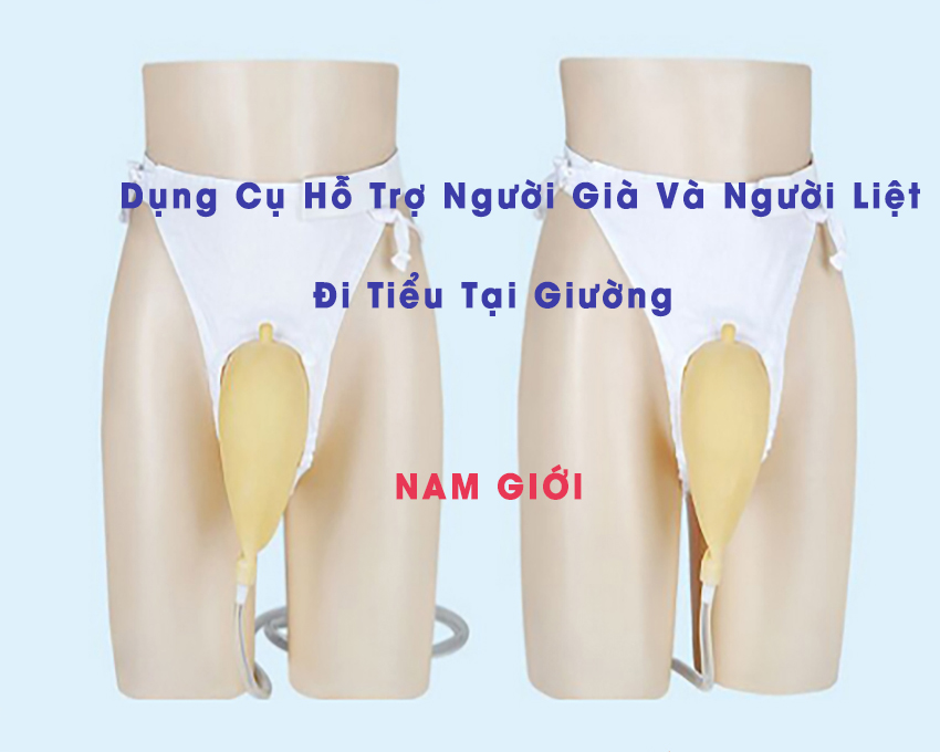 Dụng Cụ Hỗ Trợ Đi Tiểu Cho Người Già, Liệt Hoặc Tiểu Tiện Không Tự Chủ Chống Tràn 100% Cao Cu Non - Nam Giới