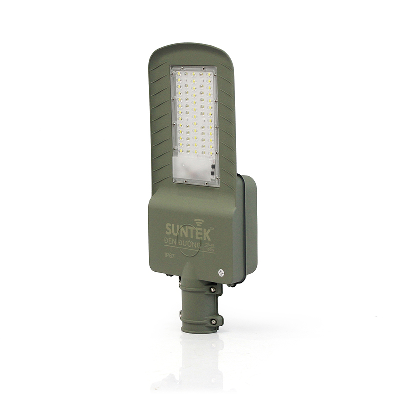 Đèn Đường Năng Lượng Mặt Trời SUNTEK DA-01 Solar Street Light 100W - Chip Led SMD 5054, 1560 Lumen, Sáng 20 giờ, Tự động Bật/Tắt, Điều khiển Từ Xa, Chống Nước/Bụi/Sét