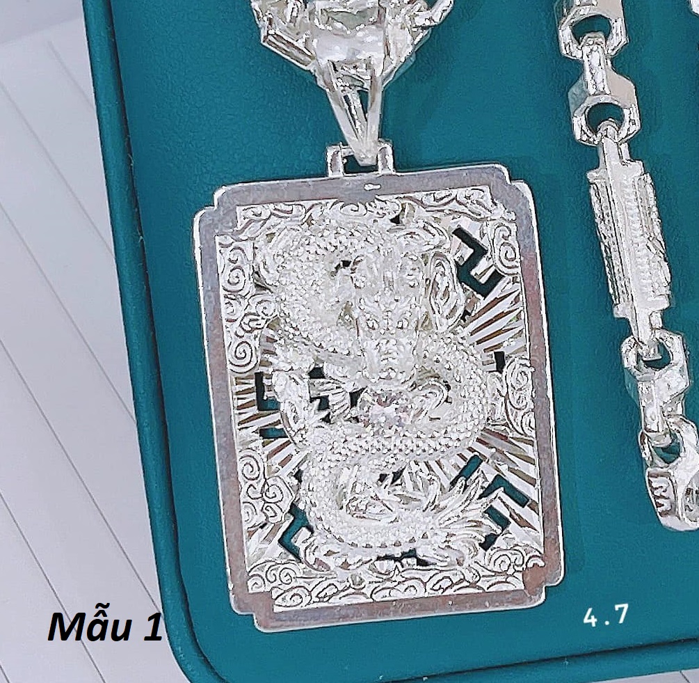 Mặt dây chuyền bạc cao cấp hình rồng MS69