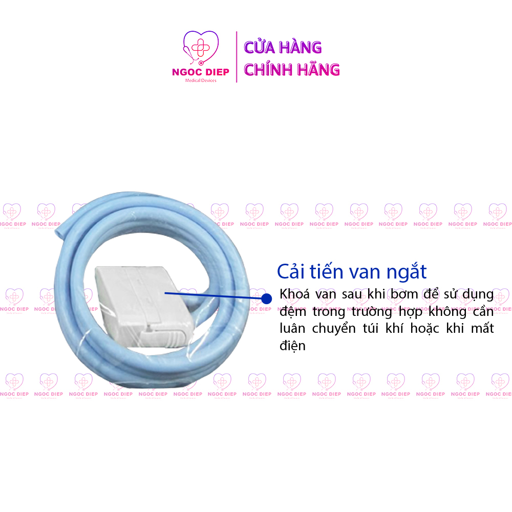 Đệm hơi chống loét OROMI HF608 - Nệm tích cực chống hăm, hoại tử 2 chế độ (Có van không luân chuyển)