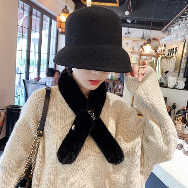 T2 Khăn quàng cổ lông thò kèm dây gài PVN11347