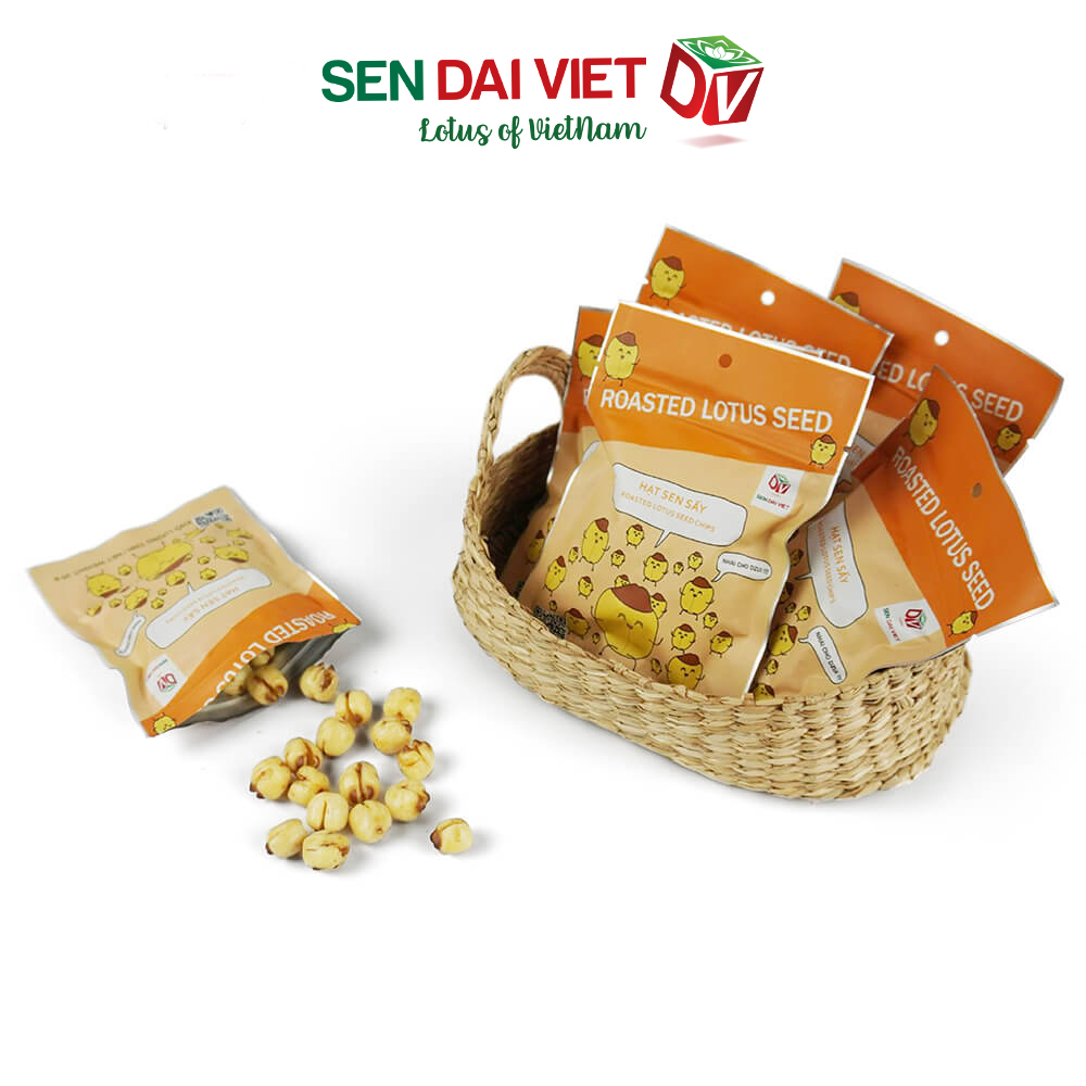 Hạt Sen Sấy- Nguyên vị, Vị Phô Mai Cay, ĐV- Sen Đại Việt -2 Gói-Gói 25g