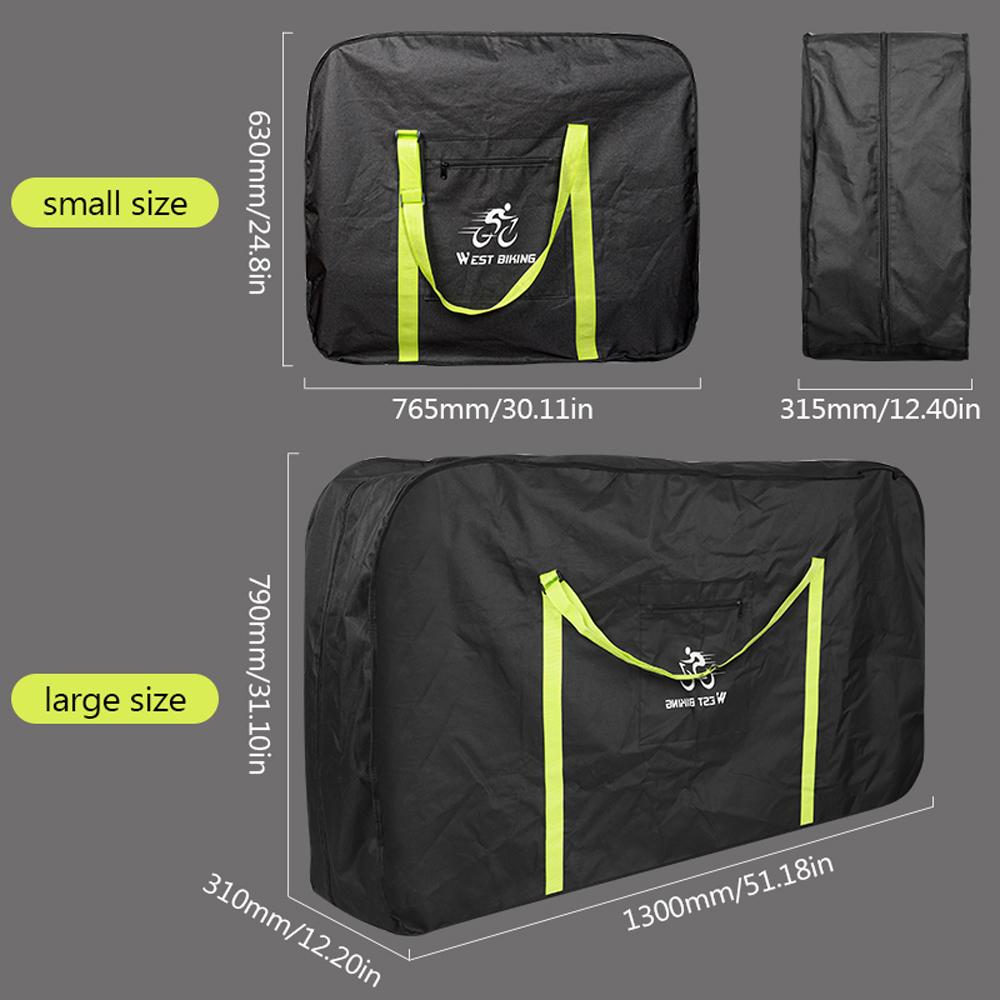 Túi lưu trữ bao xe đạp WEST BIKING gấp gọn dễ dàng gắn vào tay lái xe đạp Phù hợp cho 14/16/20/26 / 27,5 inch 700C