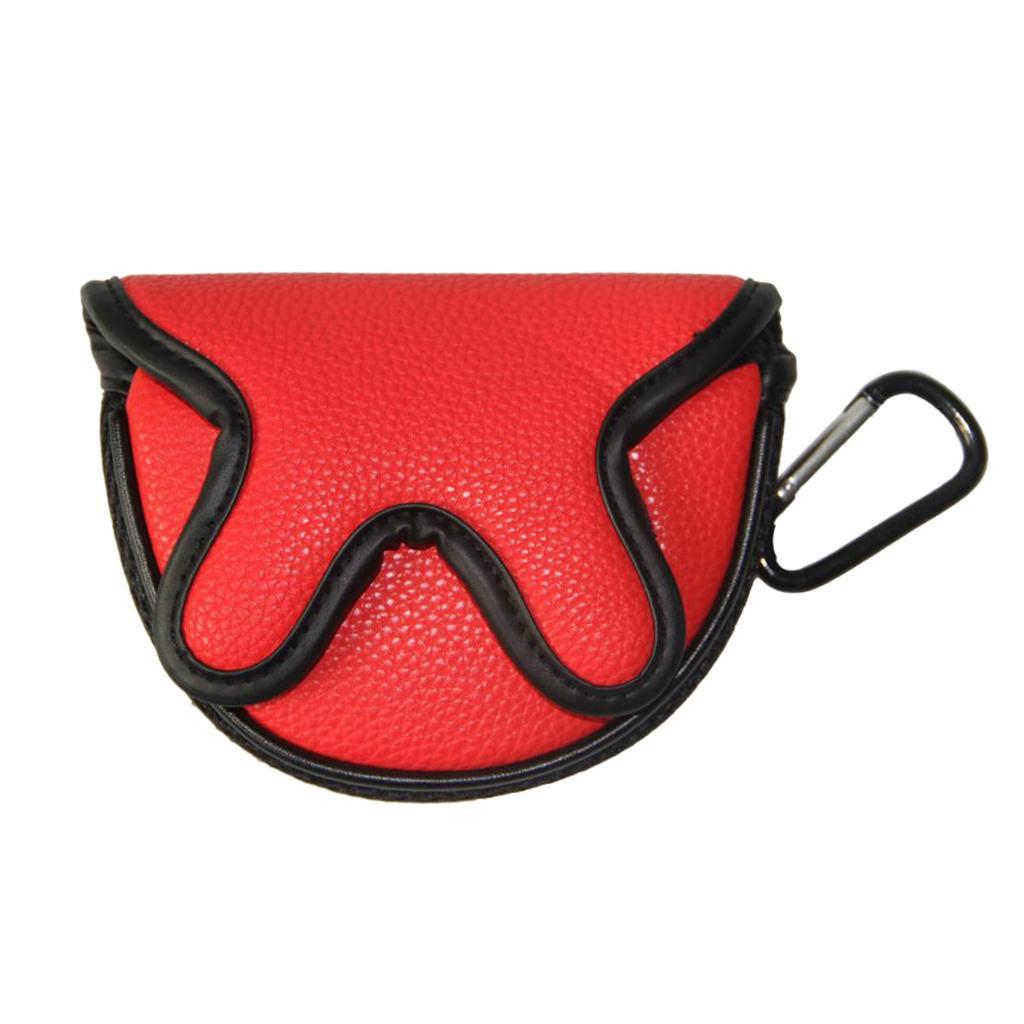Golf Putter Cover,Putter covers for head Mallet Putter Head Cover Leather Golf Putter Cover Mallet with Closure