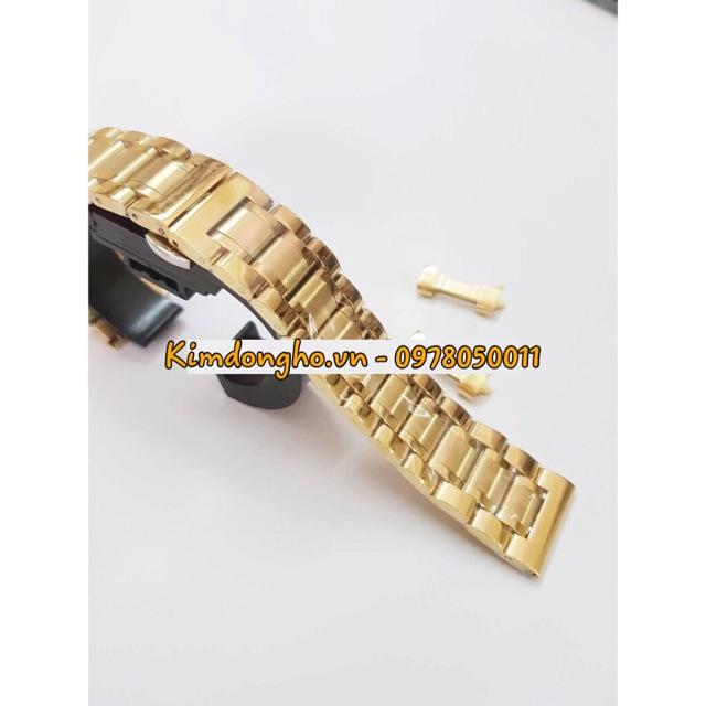 Dây đồng hồ kim loại đúc đặc size 19mm 21mm