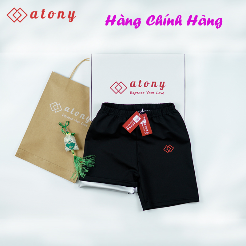 Quần Sinh Nhiệt Giảm Mỡ Bụng ATONY Cao Cấp, Tráng Nano Bạc Hỗ Trợ Giảm Cân, Tan Mỡ, Đổ Mồ Hôi