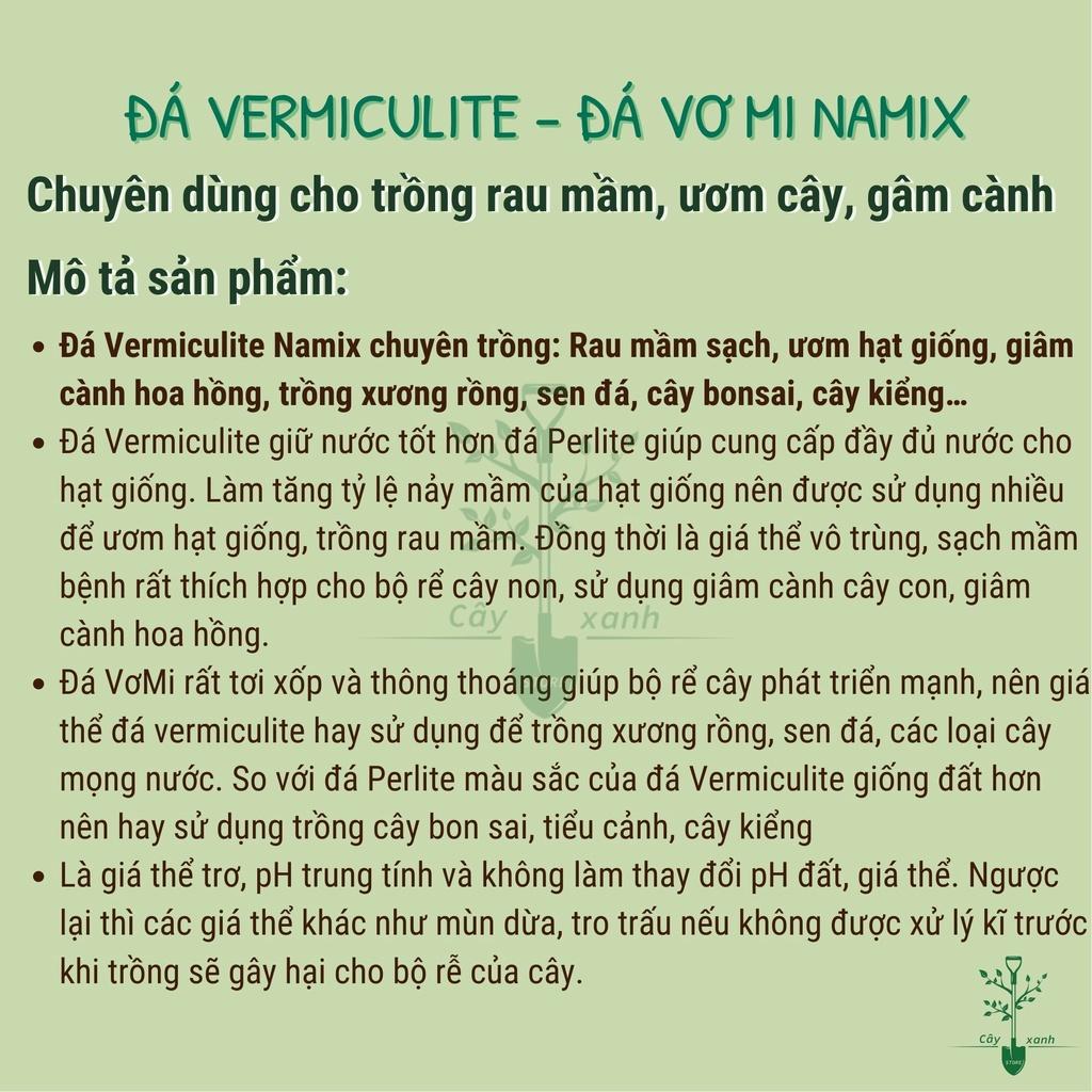 Đá Vermiculite – đá Vơ mi 5dm3 Namix trồng xương rồng, sen đá, các loại cây mọng nước