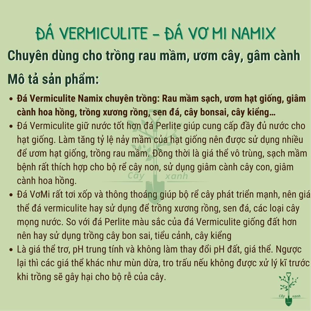 Đá Vermiculite – đá Vơ mi 5dm3 [0.6-0.9kg] Namix trồng xương rồng, sen đá, các loại cây mọng nước