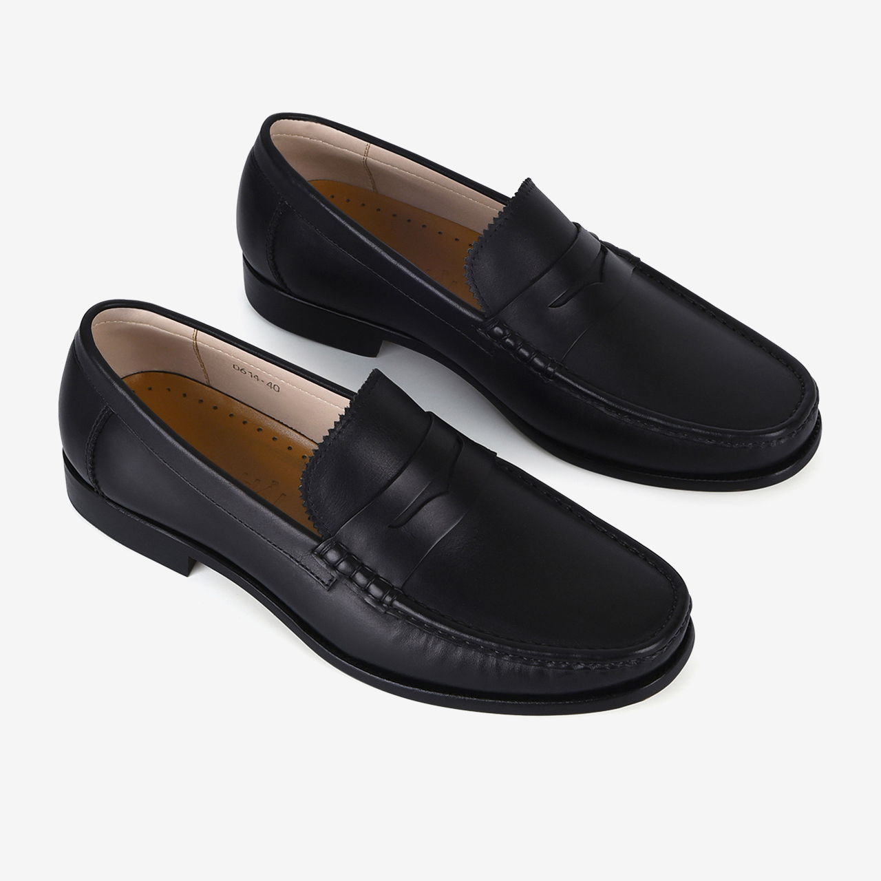 Giày lười nam Đông Hải thiết kế Penny Loafer da bò cao cấp đế cao su cao 3cm dễ di chuyển - G0614