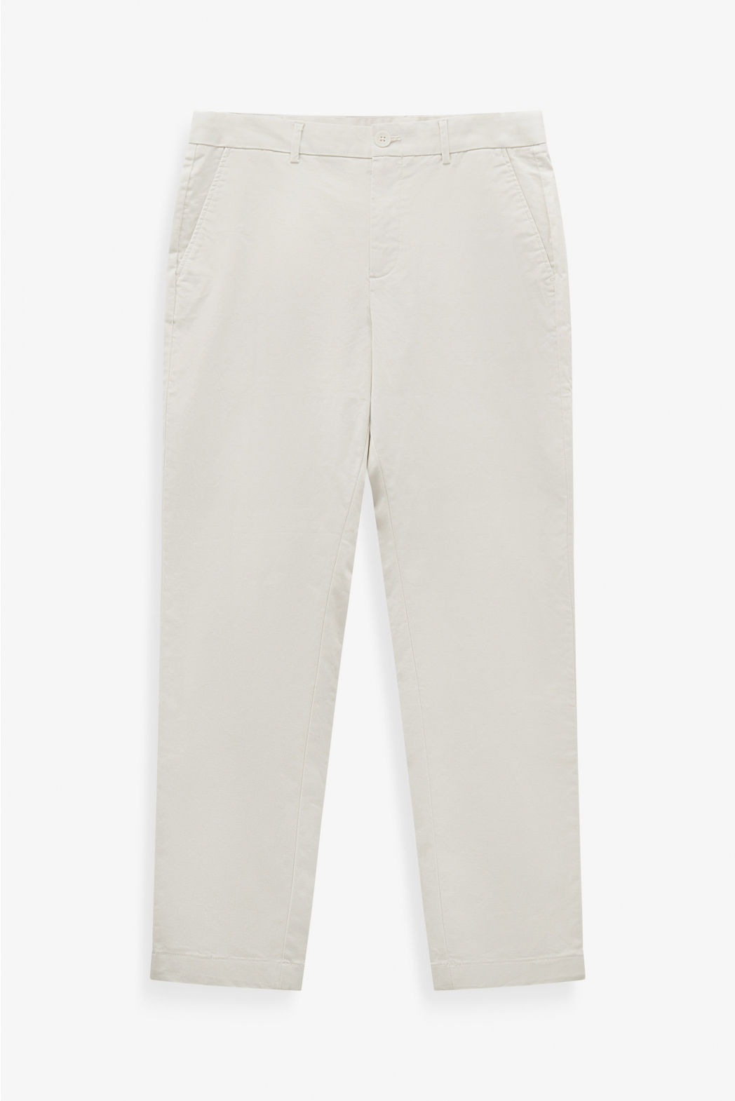 Quần Kaki Nam ROUTINE Cotton Trơn Form Slim Crop - 10S23PCA101C | LASTORE MENSWEAR