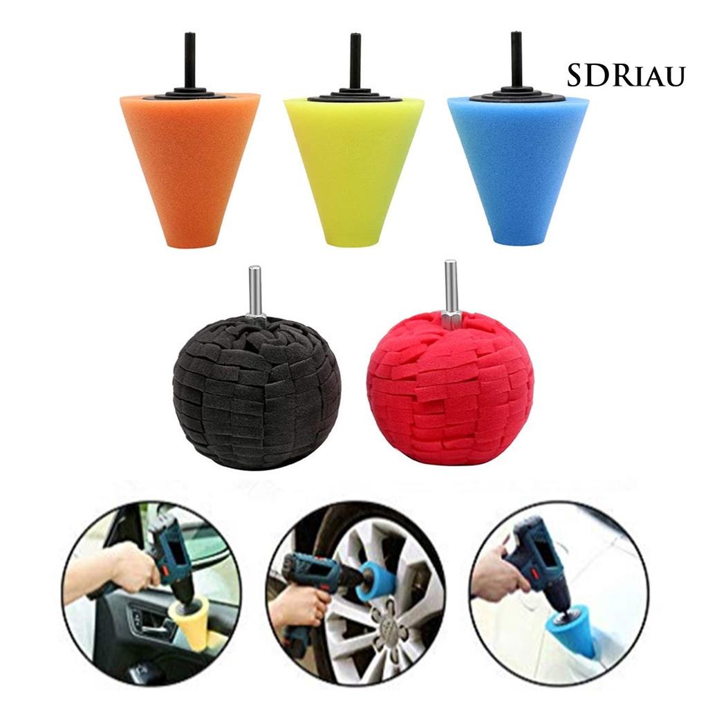Set 3 / 4 / 5 / 6 Miếng Mút Đánh Bóng Xe Hơi Nhiều Màu Sắc