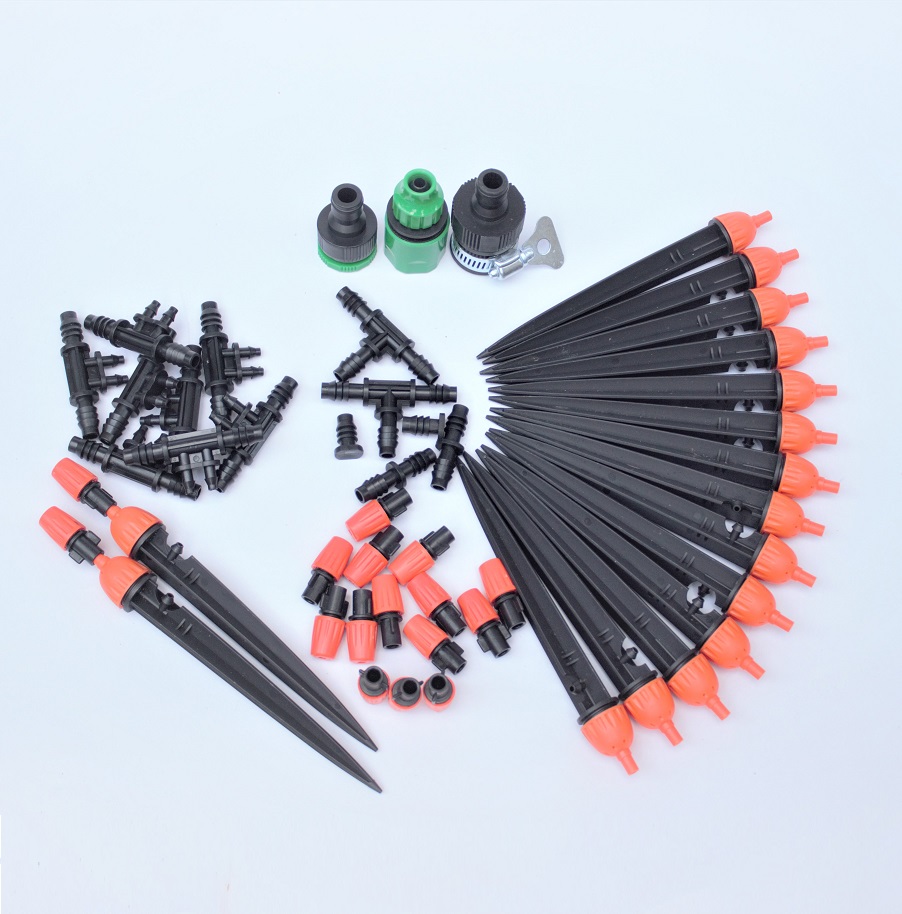 Bộ Kit 16 Que cắm 8 tia phun sương đầy đủ dây, phụ kiện