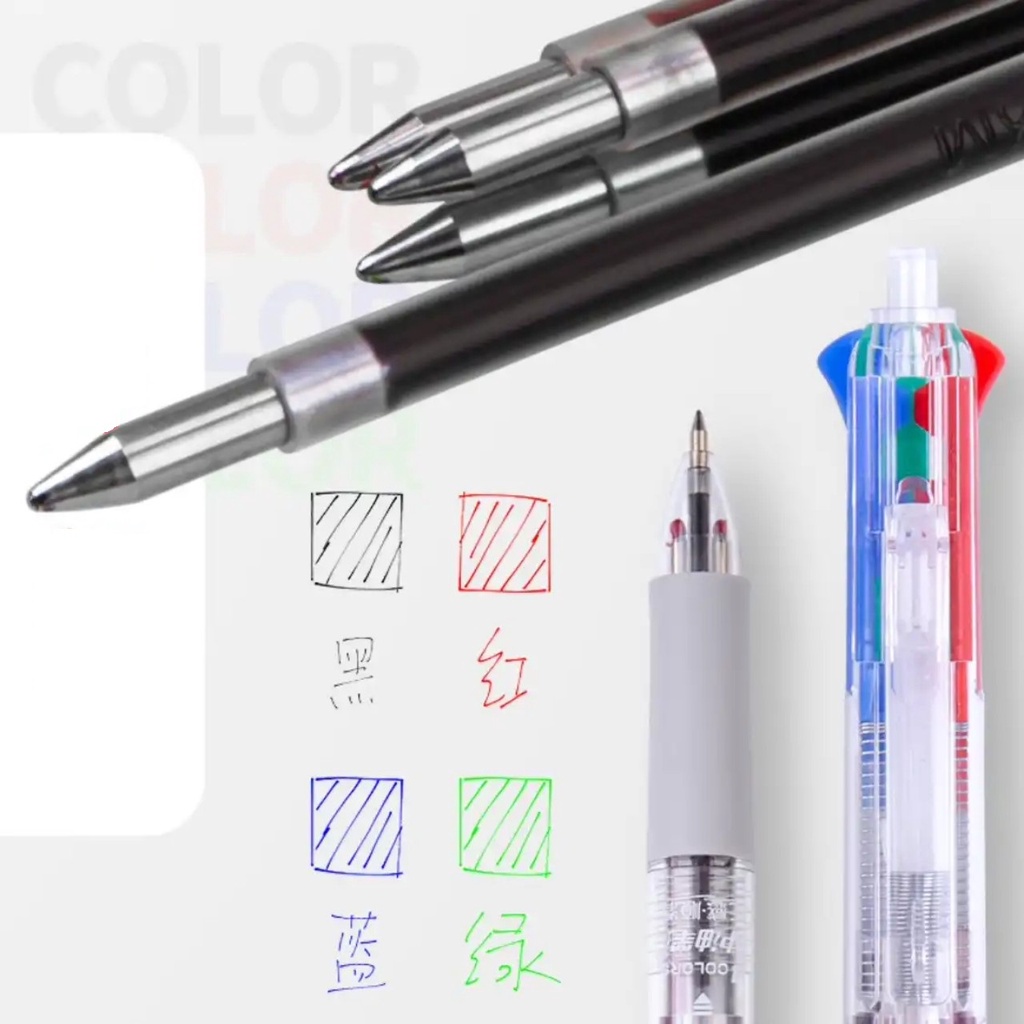 Bút bi dầu 4 màu thân trong M&G - ABP80317