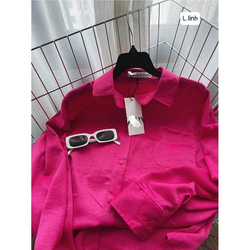 Đồng phục áo sơ mi công ty công sở cao cấp  Màu hồng tím hồng cánh sen  đậm 43  Đồng Phục Thịnh Vượng