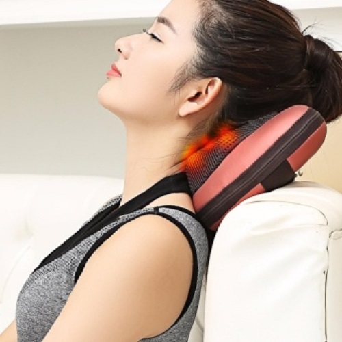 GỐI MASSAGE HỒNG NGOẠI 8 BI, Xua tan mệt mỏi cho cơ thể - Món quà ý nghĩa cho bản thân và gia đình bạn