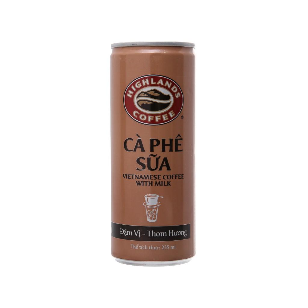 Thùng 24 lon cà phê sữa Highland Coffee 185ml