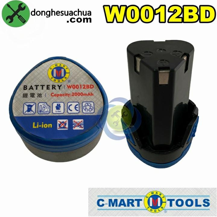 Pin dùng cho máy khoan 12V LI-ION C-Mart W0012BD