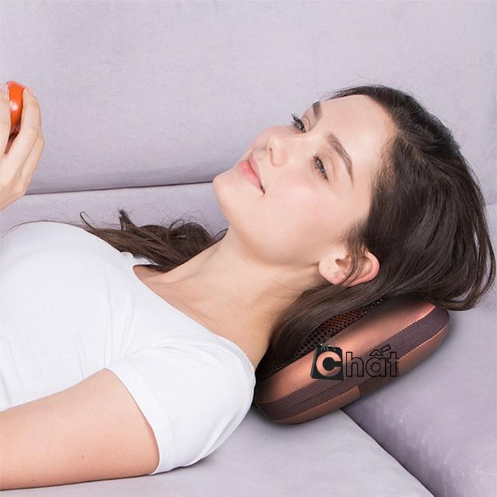 Gối massage 8 bi có đảo chiều giảm mệt mỏi , cực chất