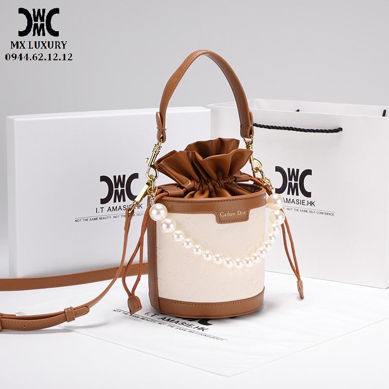 Úi xách nữ đeo chéo dáng hộp tròn cực xinh phong cách Hàn Quốc hàng hiệu MX292