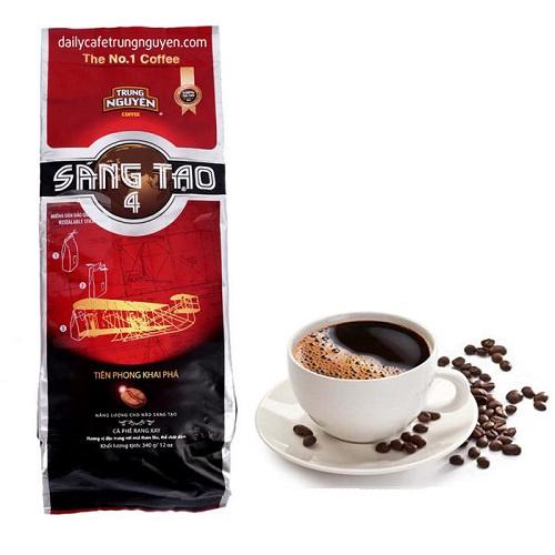 Combo 2 Bịch Cà phê Rang Xay Sáng Tạo 4 - Trung Nguyên Legend - Bịch 340gr - Gu mạnh, thơm lâu, cafein cao