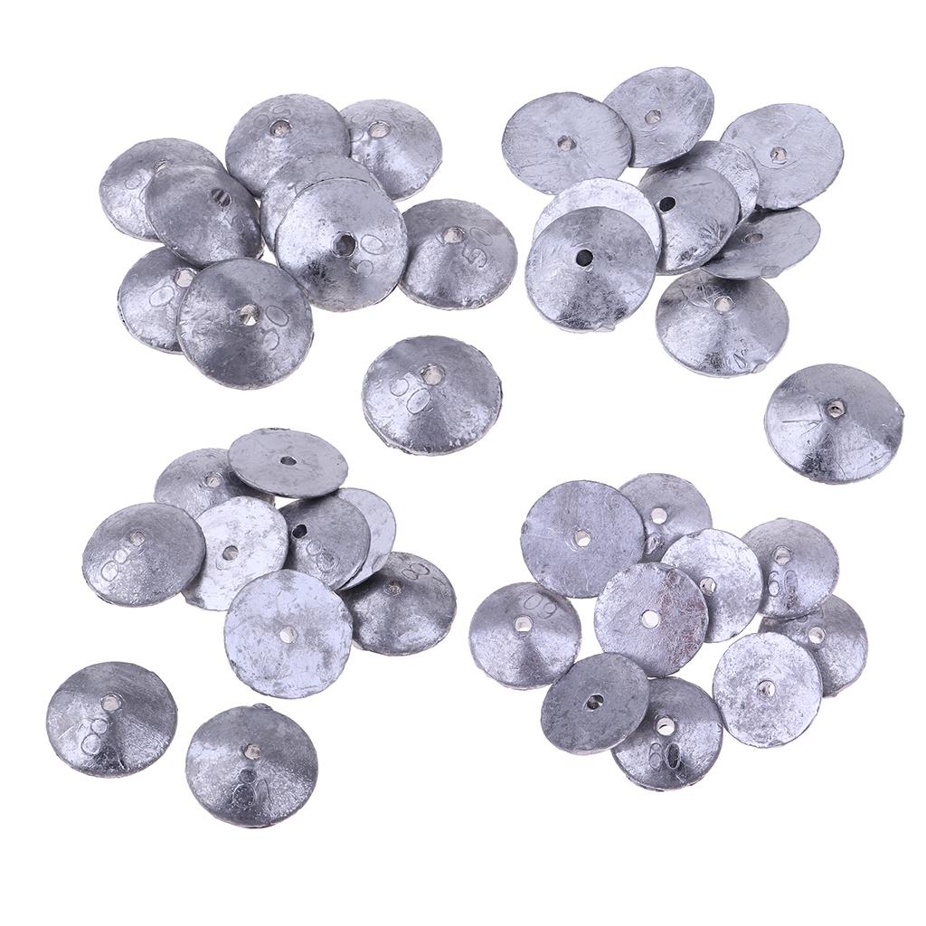 10Pcs/set Fishing Lead Weights Lead Fishing Sinker Weight for Any Waters 70g