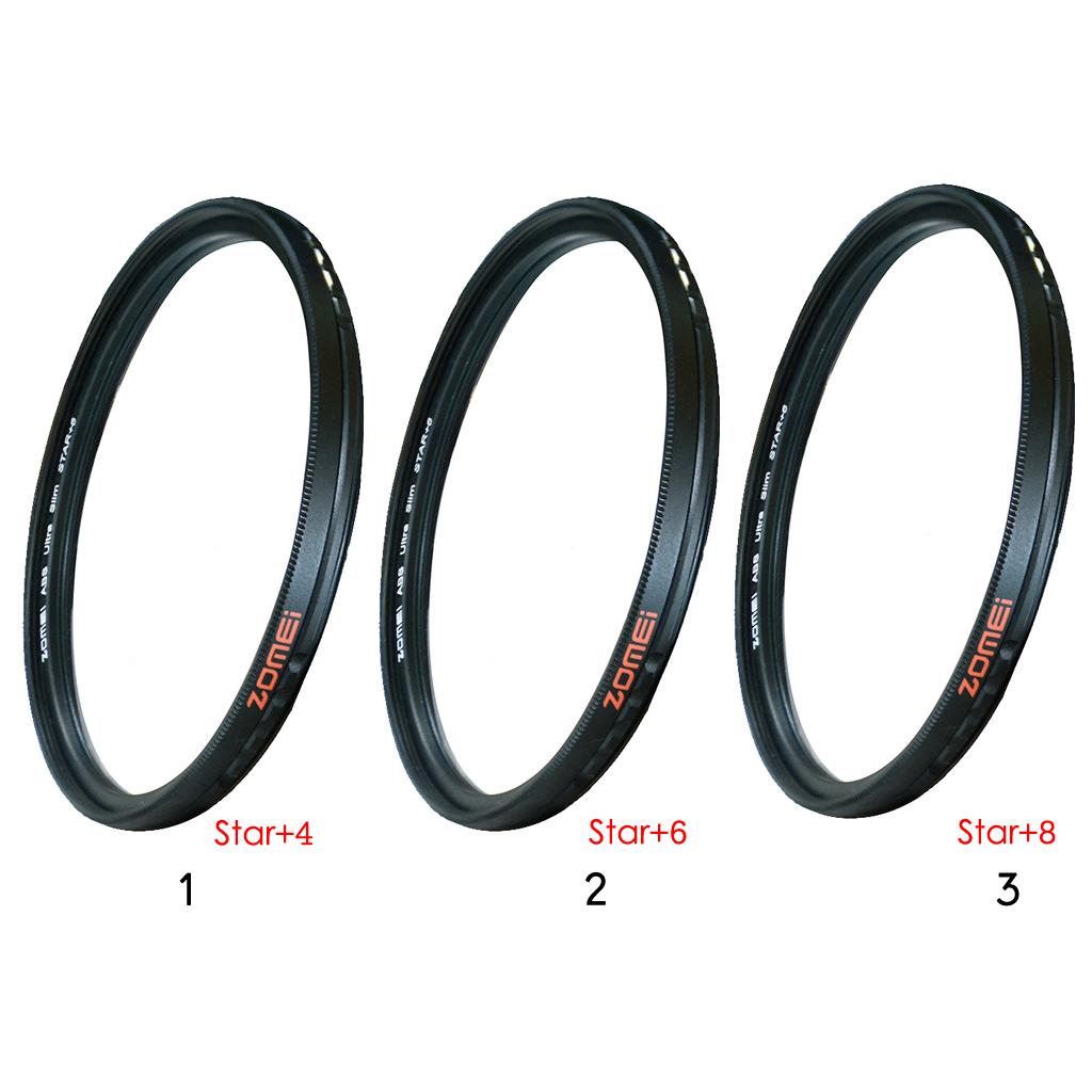 77mm DSLR Camera Star Filter 8Points Snowflake Effect Optical Glass