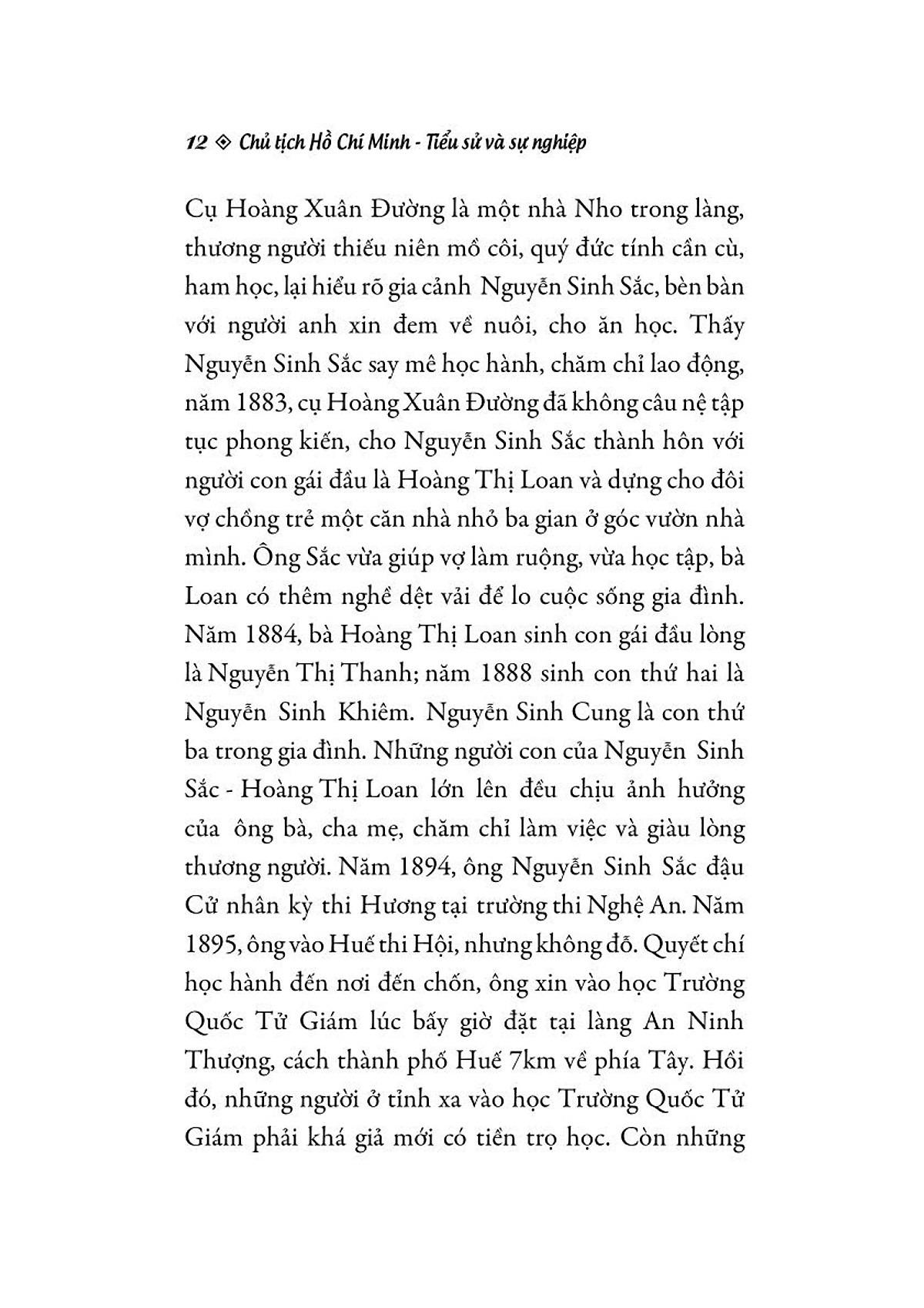 Sách - Chủ Tịch Hồ Chí Minh - Tiểu Sử Và Sự Nghiệp