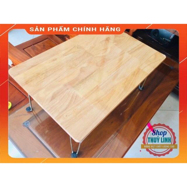 Bàn gỗ cao su 40x60( phủ sơn bóng 2 mặt)