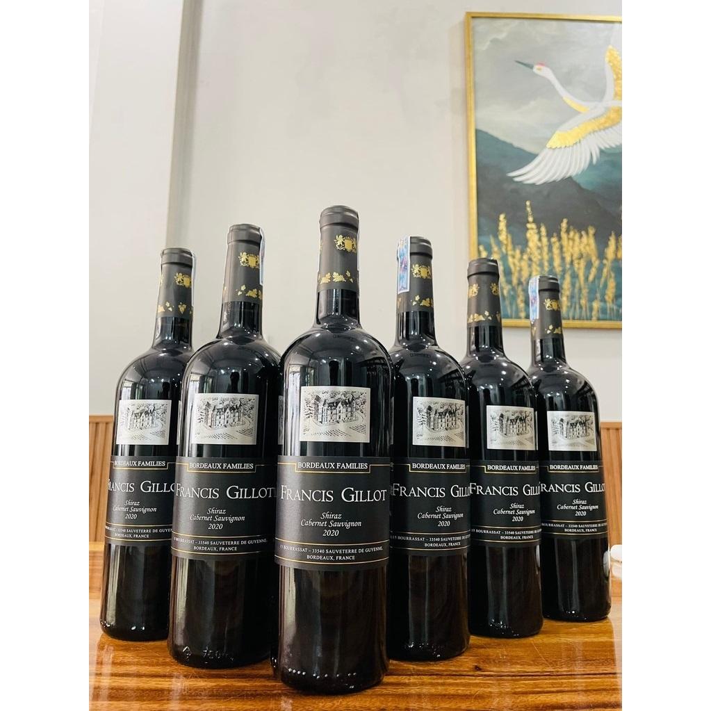 Rượu vang Pháp Francis Gillot Shiraz (nhãn đen)