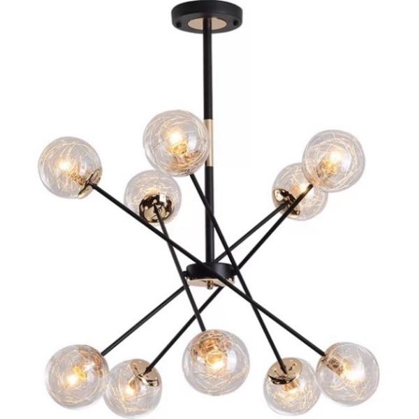 Đèn thả 10 bóng, đèn trần, đèn trang trí trần, đèn trang trí phòng khách, đèn tròn thả, đèn decor D986 DT DDT