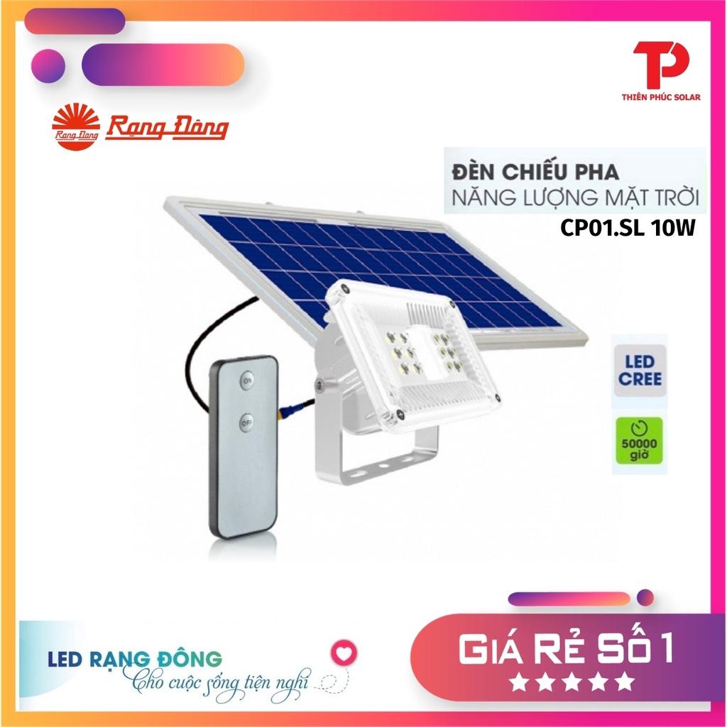 Đèn chiếu pha năng lượng mặt trời 10W Rạng Đông CP01.SL 10W - Chính Hãng