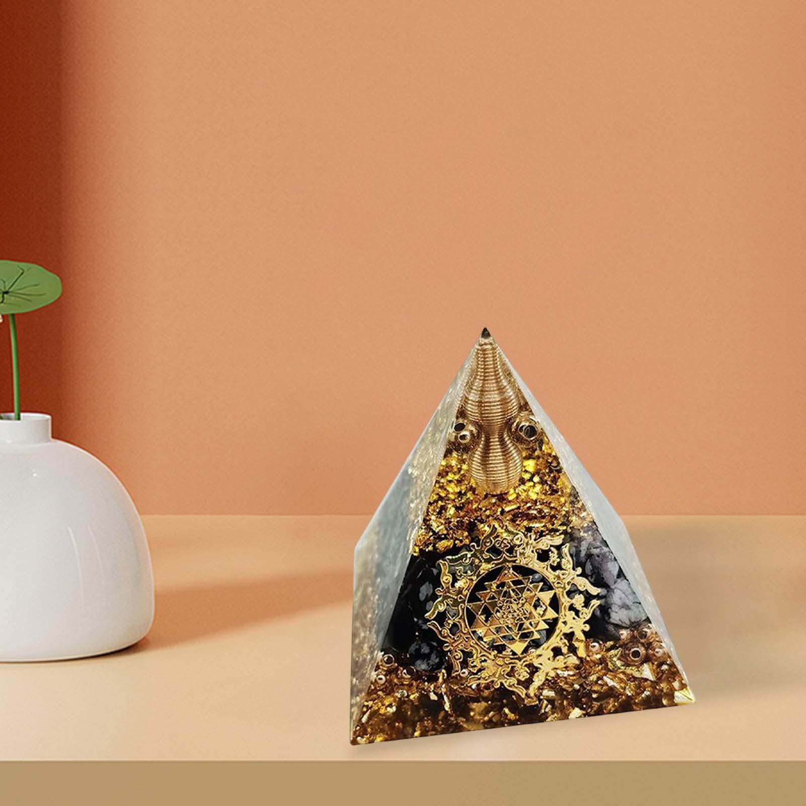 Pyramid Crystal Stone Lucky Crystals Stone Home Decor Energy Generator Stone Ornament