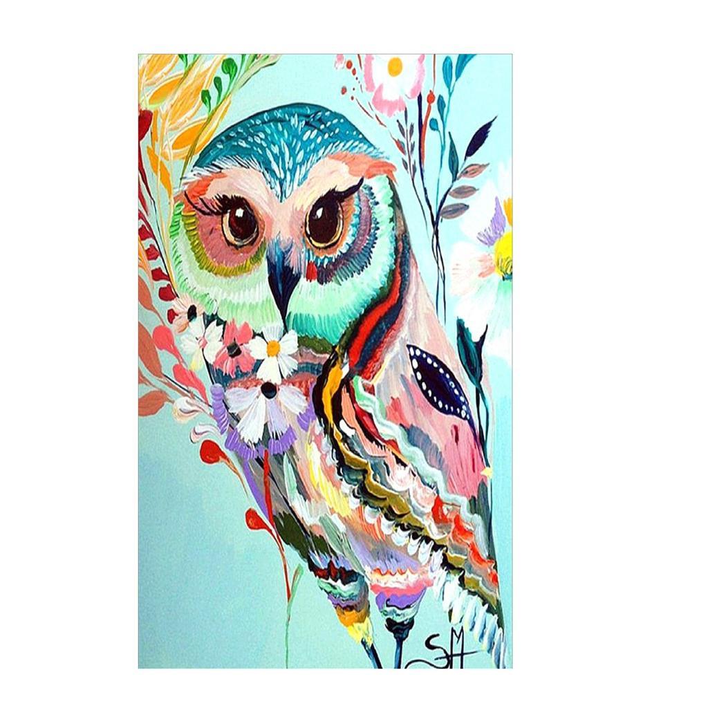 Owl DIY 5D Diamond Painting Embroidery Cross Craft Stitch Home Decoration Arts Crafts 20x30cm