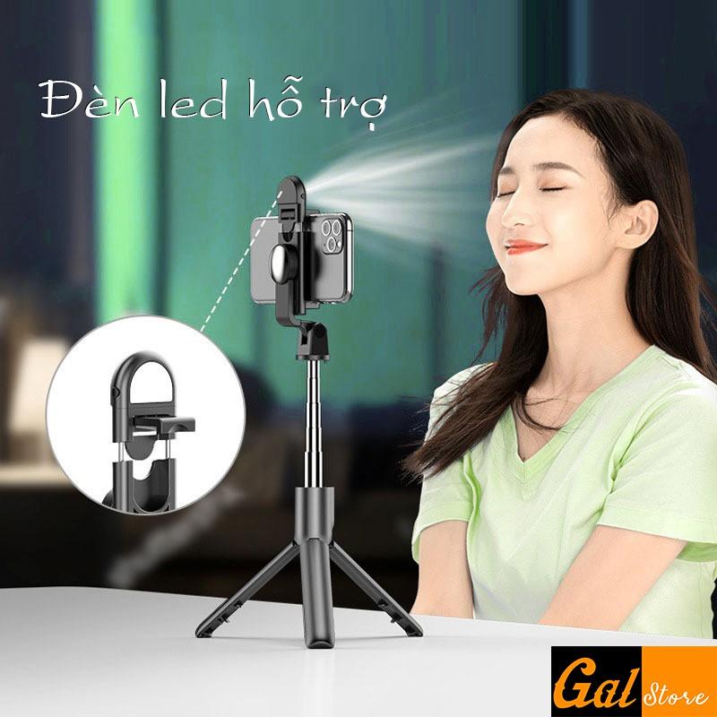 Gậy selfie Bluetooth tích hợp đế 3 chân + khung kẹp điện thoại