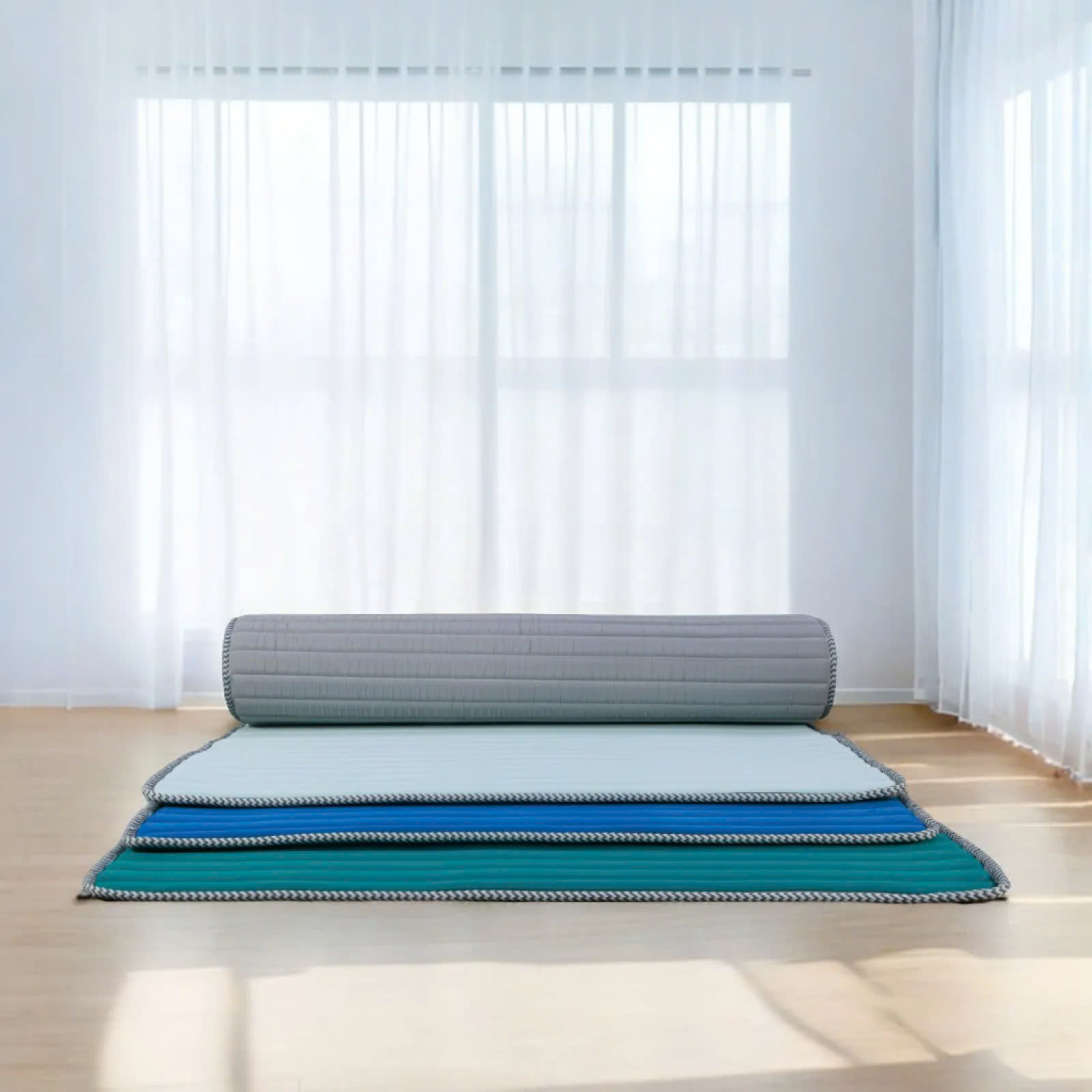 Nệm foam mát lạnh sinh viên giá rẻ, nệm ngủ văn phòng chống trượt Tatana- Độ cao 2.5cm