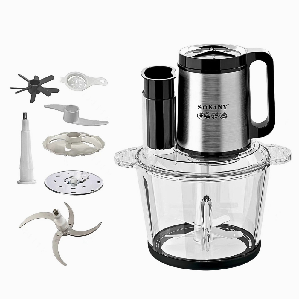 Máy xay đa năng 5in1 SOKANY SK-06011 dung tích 3.5L tích hợp xay, ép, cắt, thái vô cùng tiện lợi - HÀNG CHÍNH HÃNG - DELIYA