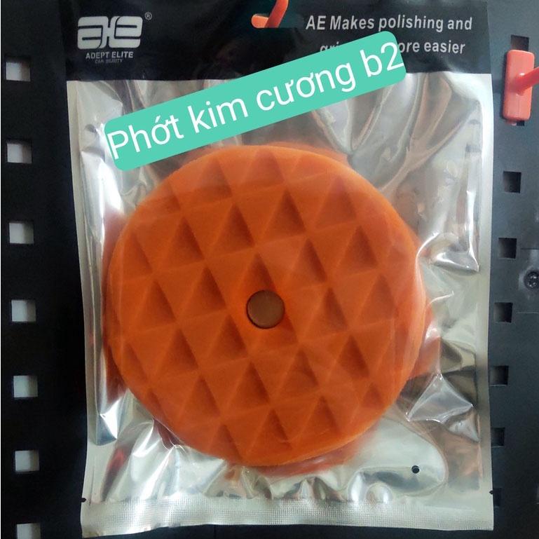 Phớt đánh bóng kim cương 5 inch Bước 2 Màu Cam