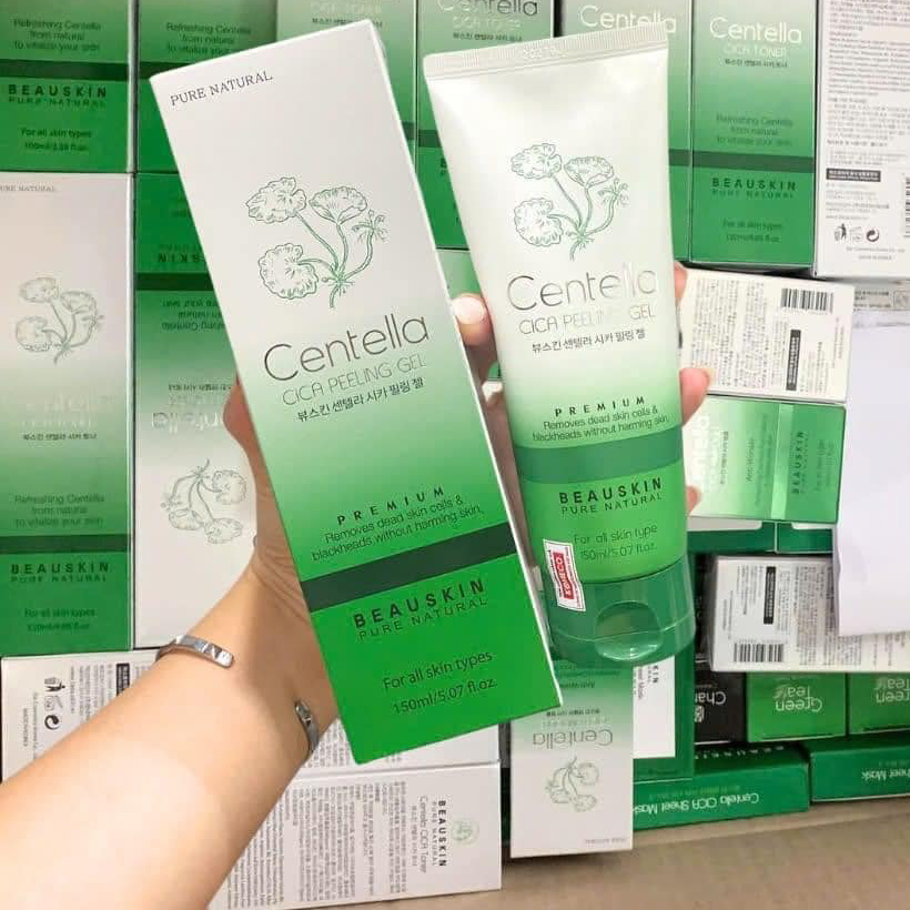 Tẩy da chết tái tạo và phục hồi da, dành cho da dầu mụn Beauskin Centella Cica 150ml