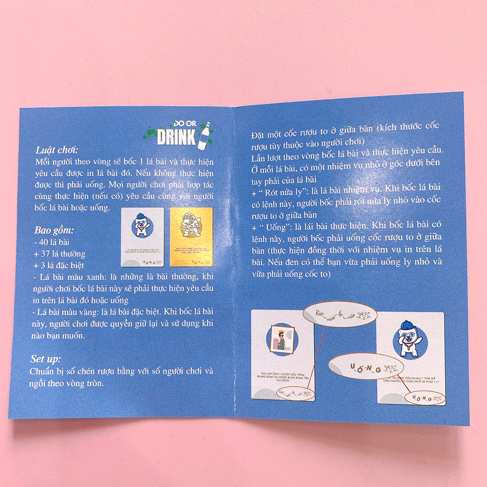 Bộ Bài Drinking Game Uống Đê Phiên Bản Trò Chơi 40 Lá Game On Bài Huệ Nốc Out Cho Nhóm Bạn Giải Trí Trong Bữa Tiệc
