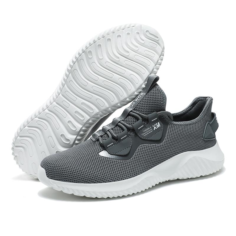 2023 MỚI MEN SNEAKERS Lưới lưới chạy giày mềm thoải mái giày thể thao kích thước lớn 47 48 Giày nam đi bộ nhẹ Color: Black Shoe Size: 44