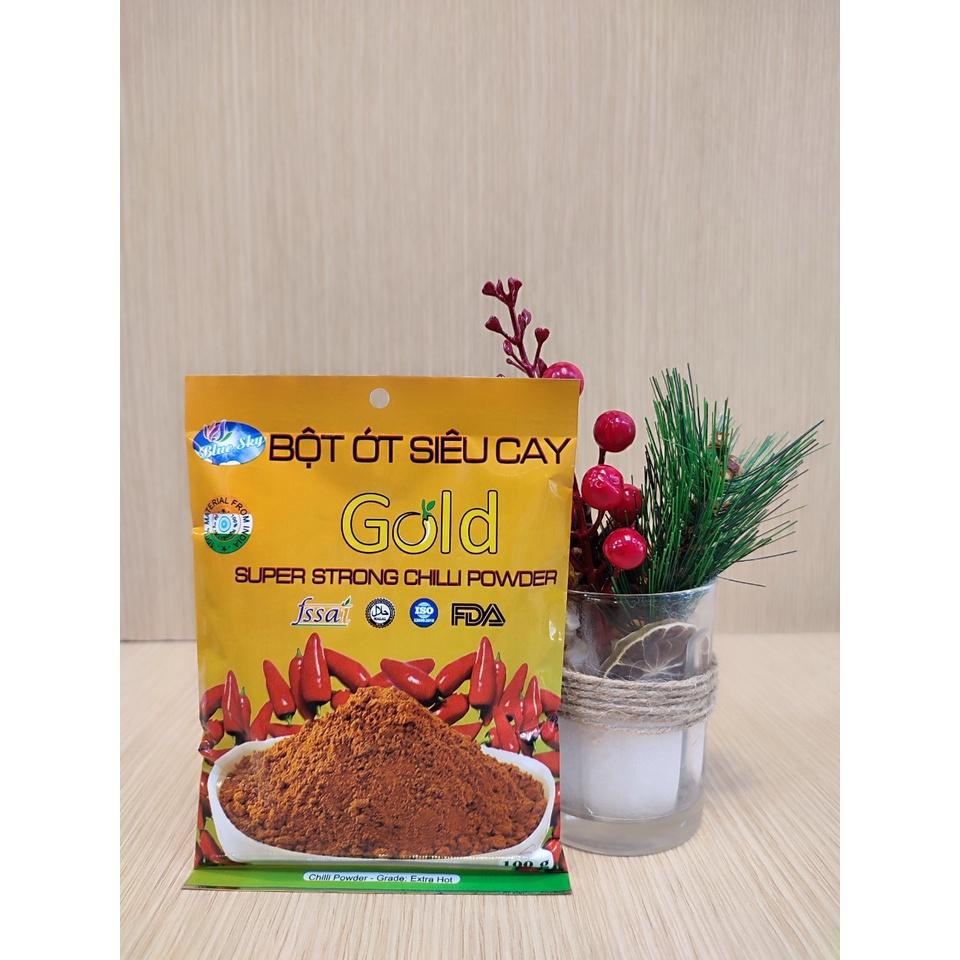 Bột ớt siêu cay GOLD 100Gr - Supper Strong Chilli Powder - Ấn Độ - Thuhienco