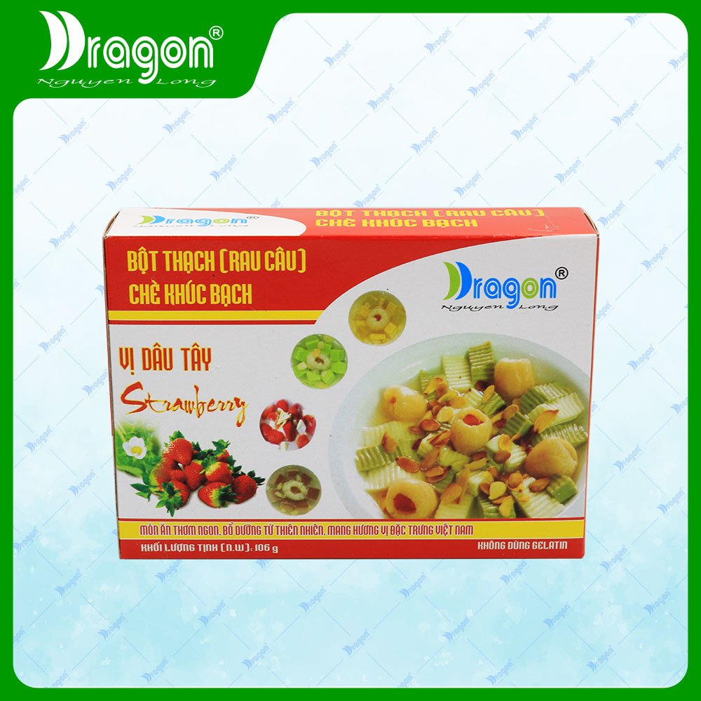Bột Thạch Chè Khúc Bạch Dâu Tây Dragon