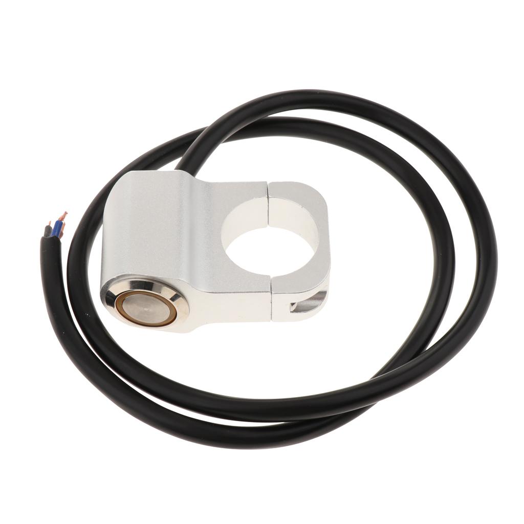 12V Motorcycle Handlebar Headlight Push Button Switch Waterproof On-Off Red