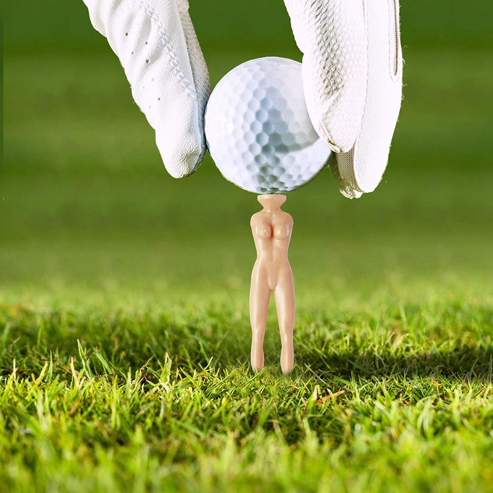 10pcs 3 Inch Plastic Golf Tees Lady Tees Woman Golf Tees Nude Lady Body Golf Tees for Golf Training Professional Golf Tees Golfer Gift Accessory
