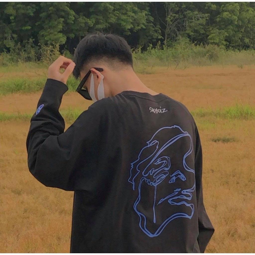 Áo thun unisex tay dài SADBOIZ SAD BOIZ SAD STORY Logo thêu cực hot 2021 || Hany shop