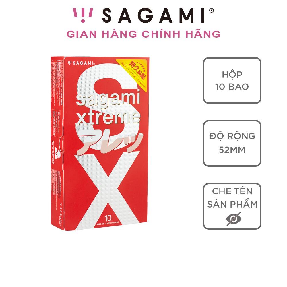 Hình ảnh Bao cao su Sagami Feel Long - Có gai nhỏ - Hộp 10 chiếc